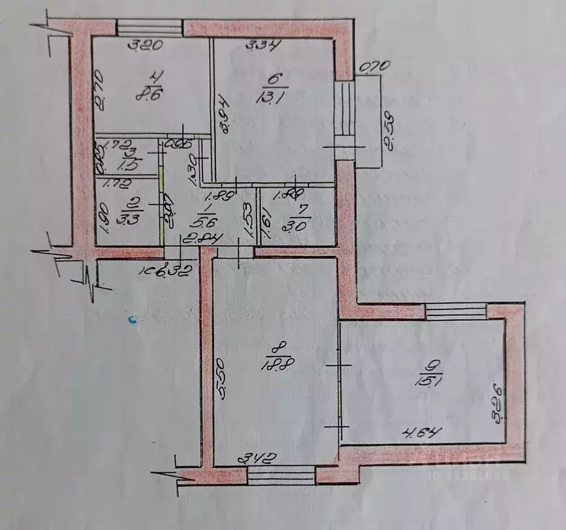 3-к кв. Чувашия, Канаш ул. Чкалова, 14 (71.0 м) - Фото 2