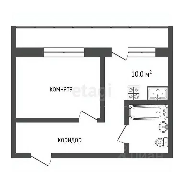 1-к кв. Пермский край, Пермь ш. Космонавтов, 86А (42.0 м) - Фото 1