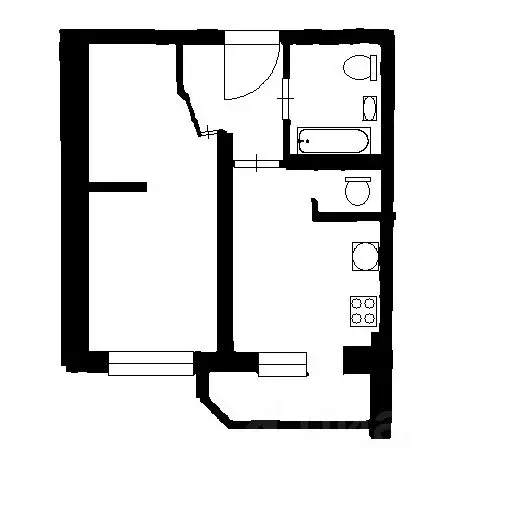 1-к кв. Ленинградская область, Мурино Всеволожский район, ул. ... - Фото 2