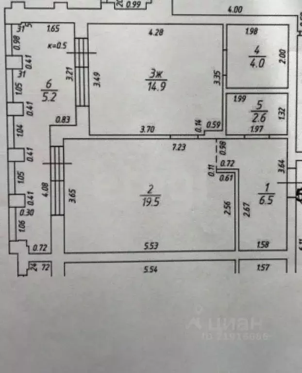 1-к кв. Калининградская область, Калининград ул. Молодой Гвардии, 34 ... - Фото 2