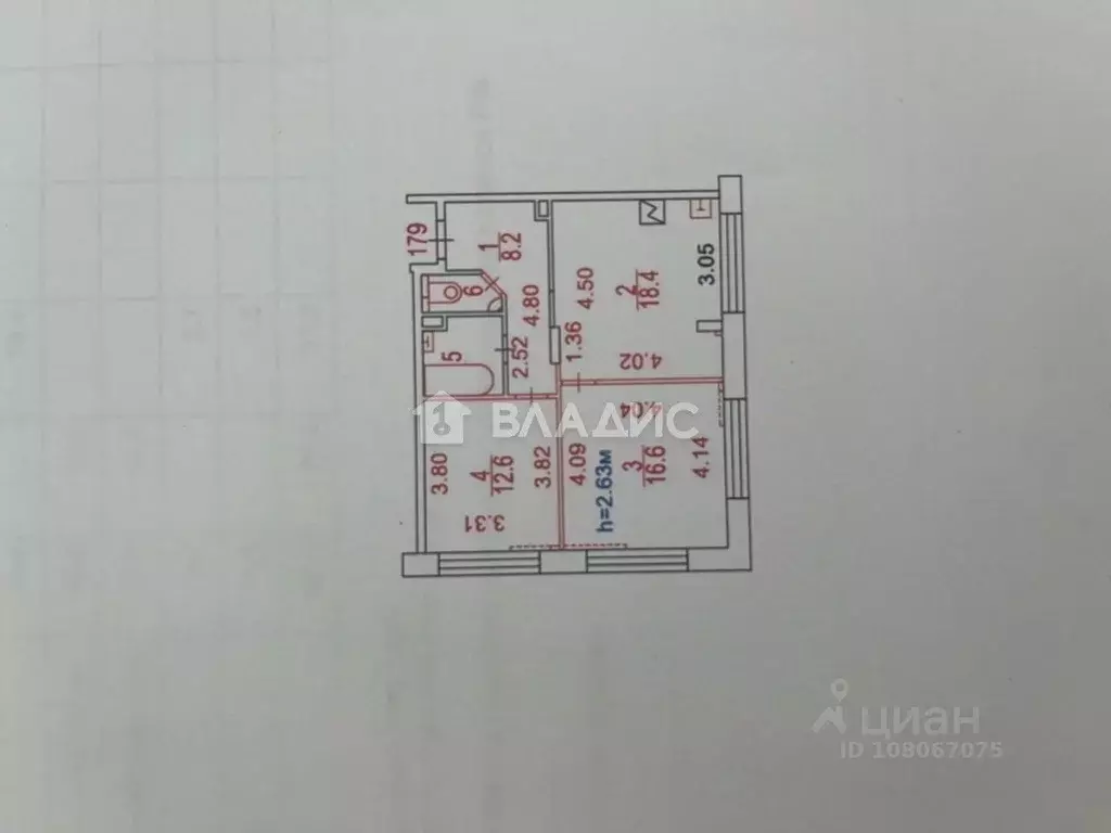 2-к кв. Москва бул. Скандинавский, 1к1 (61.5 м) - Фото 1