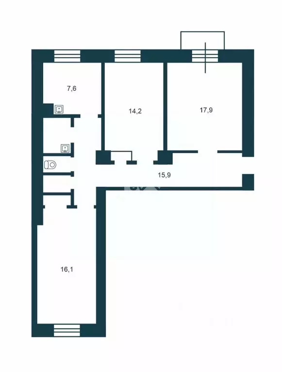 2-к кв. Новосибирская область, Новосибирск просп. Дзержинского, 40 ... - Фото 2