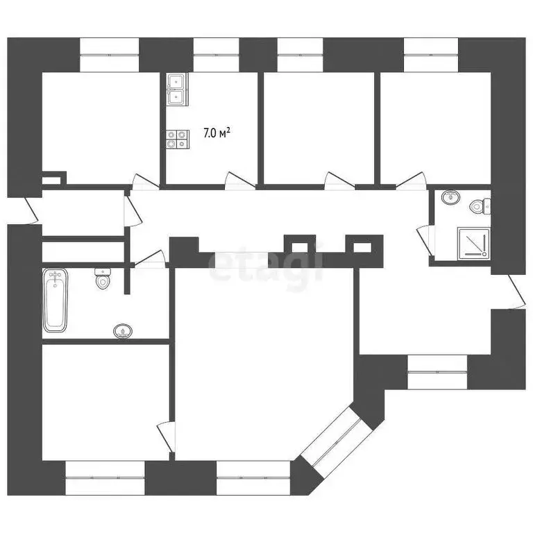 5-комнатная квартира: Москва, Долгоруковская улица, 29 (98 м) - Фото 0