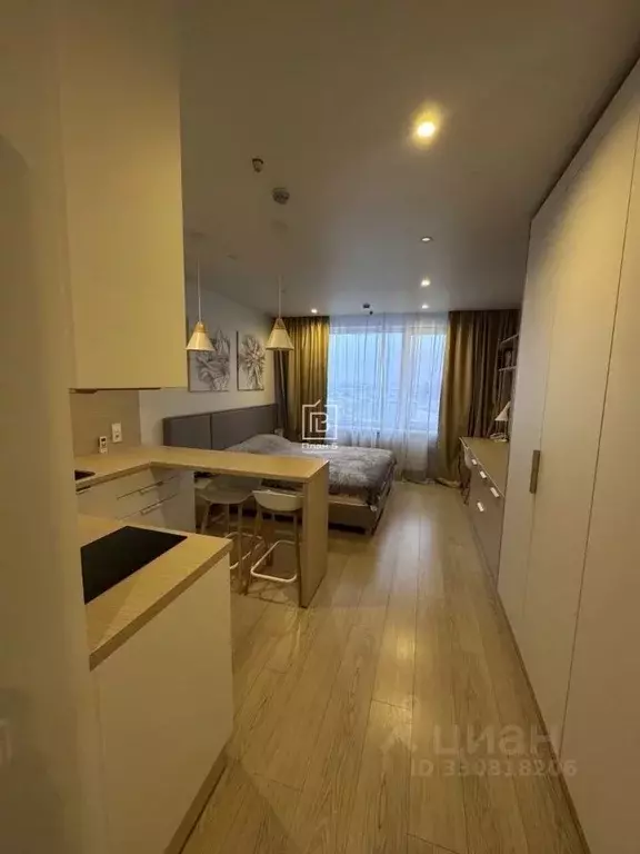 Студия Москва просп. Андропова, 10А (26.1 м) - Фото 1