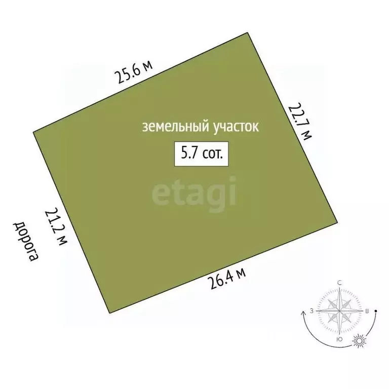 Участок в Тюменская область, Тюмень  (5.7 сот.) - Фото 2