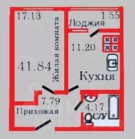 1-к кв. Калининградская область, Калининград ул. Генерал-фельдмаршала ... - Фото 1