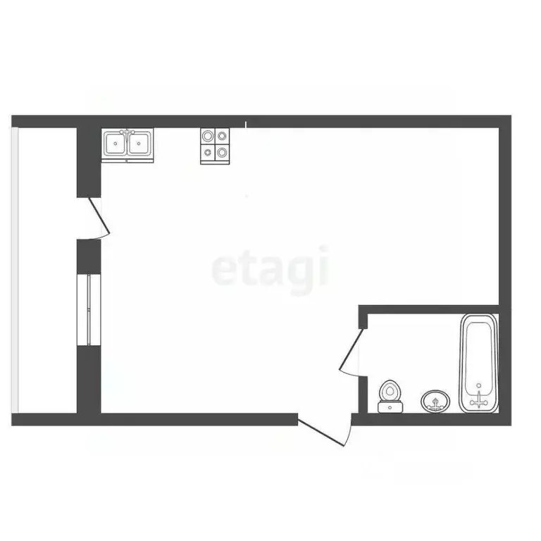 Студия Ростовская область, Ростов-на-Дону 1-я Баррикадная ул., 34 ... - Фото 1