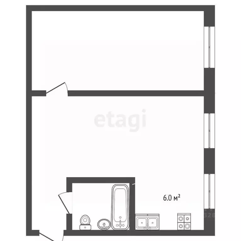 2-к кв. Владимирская область, Муром Орловская ул., 19 (42.0 м) - Фото 1