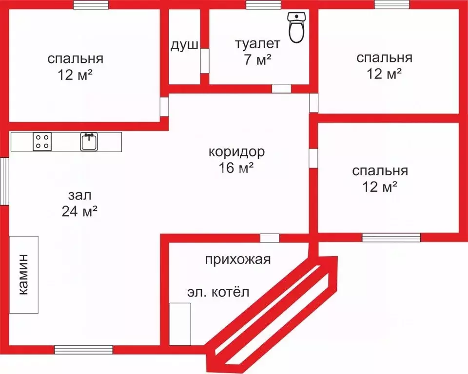 Коттедж в Челябинская область, Сосновский район, Кременкульское с/пос, ... - Фото 1