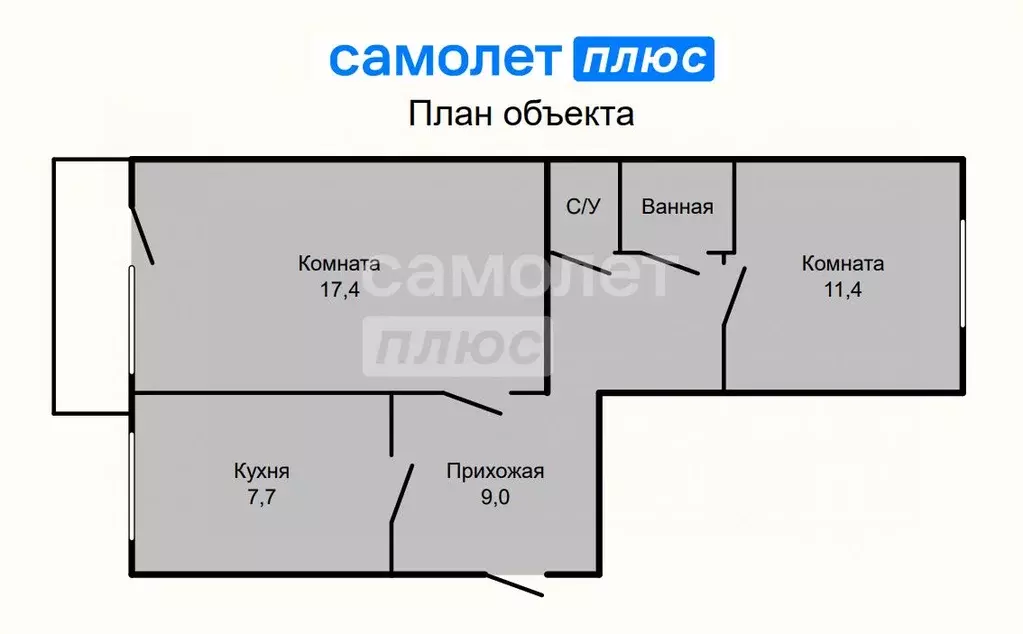 2-к кв. Свердловская область, Екатеринбург ул. Амундсена, 135 (49.6 м) - Фото 1