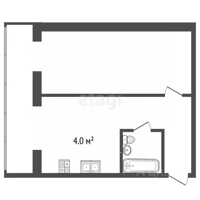 1-к кв. Крым, Ялта ул. Красноармейская, 44 (29.9 м) - Фото 2