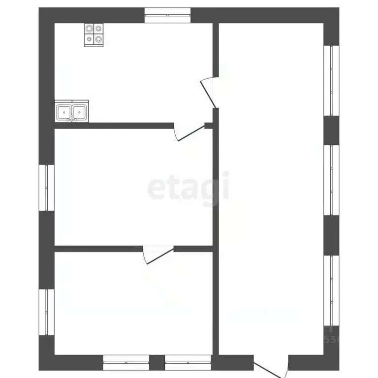 Дом в Кемеровская область, Новокузнецк Земная ул., 20 (32 м) - Фото 2