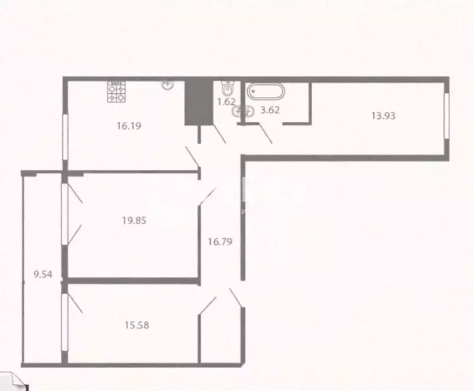 3-к кв. Ивановская область, Иваново Профсоюзная ул., 8 (90.1 м) - Фото 2