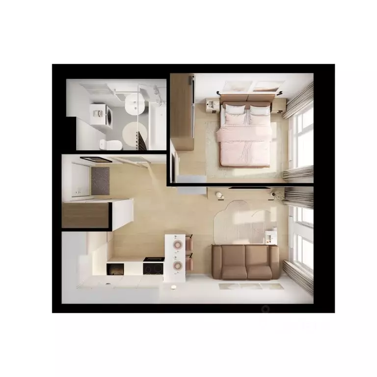 1-к кв. Московская область, Мытищи Ярославский квартал жилой комплекс, ... - Фото 2