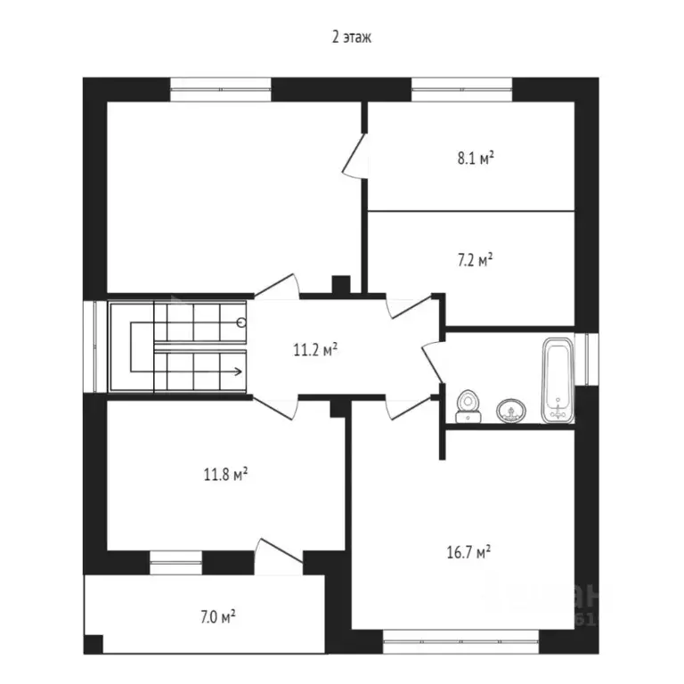 Коттедж в Тюменская область, Тюмень ул. Ярковская, 28Б (150 м) - Фото 1