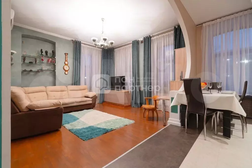 3-к. квартира, 84,6 м, 1/3 эт. - Фото 1