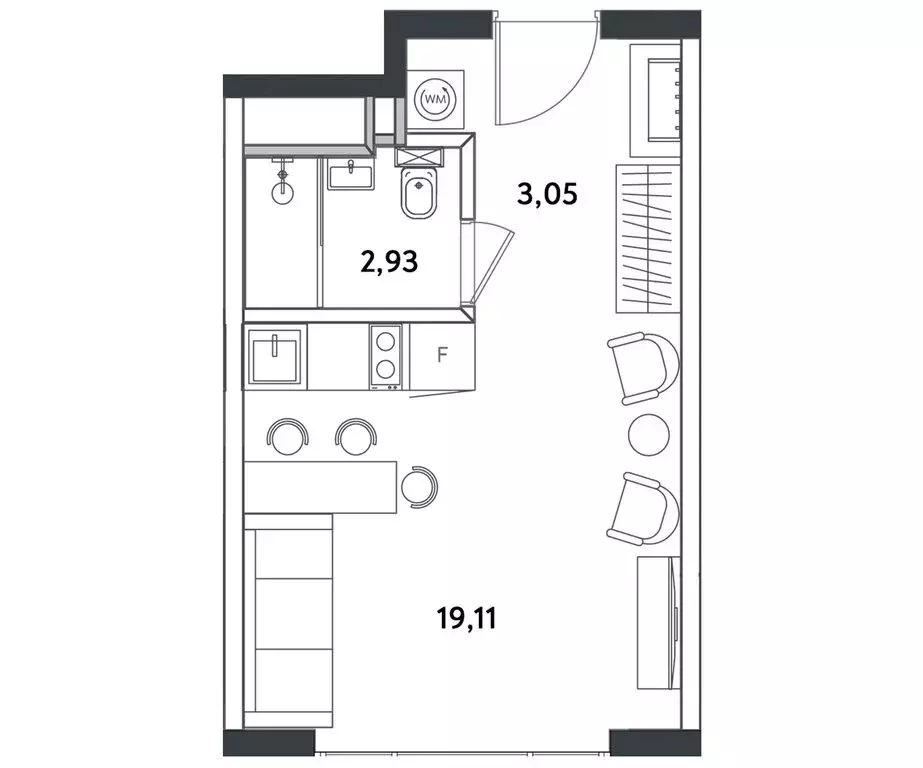 Квартира-студия: Москва, Окружной проезд, 10Г (25.59 м) - Фото 0