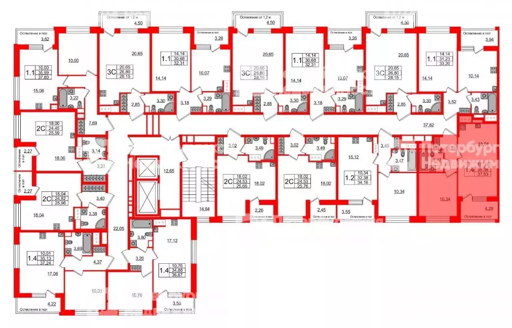 1-комнатная квартира: Санкт-Петербург, 1-й Предпортовый проезд, 1 (35 ... - Фото 2