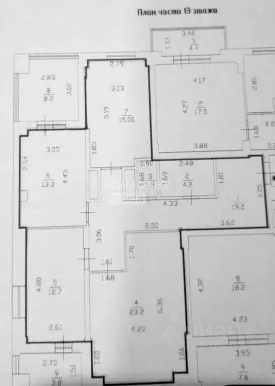 3-к кв. Нижегородская область, Нижний Новгород ул. Маршала Жукова, 8к1 ... - Фото 2