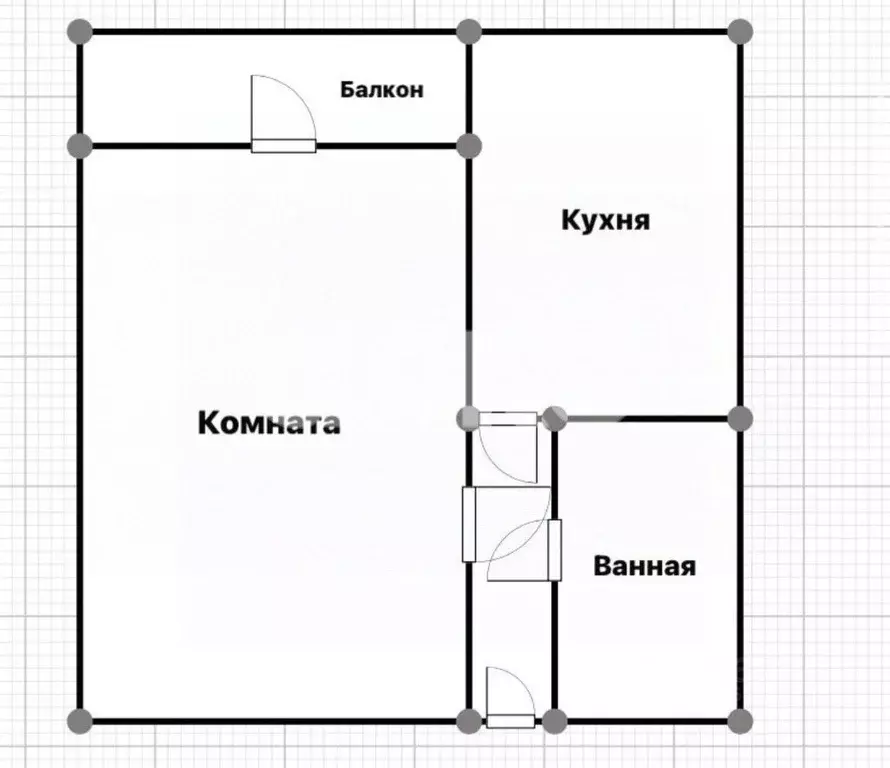 1-к кв. Адыгея, Майкоп ул. Димитрова (28.0 м) - Фото 1