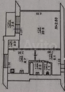 1-к. квартира, 36 м, 2/9 эт. - Фото 0