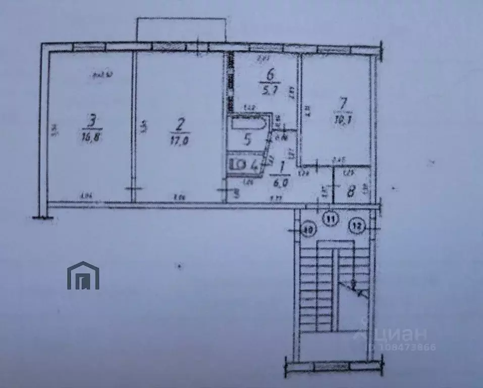 3-к кв. Иркутская область, Шелехов 4-й мкр, 28 (60.3 м) - Фото 2