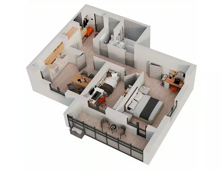 2-к кв. Татарстан, Набережные Челны ул. Авангардная, 22/11 (63.5 м) - Фото 1