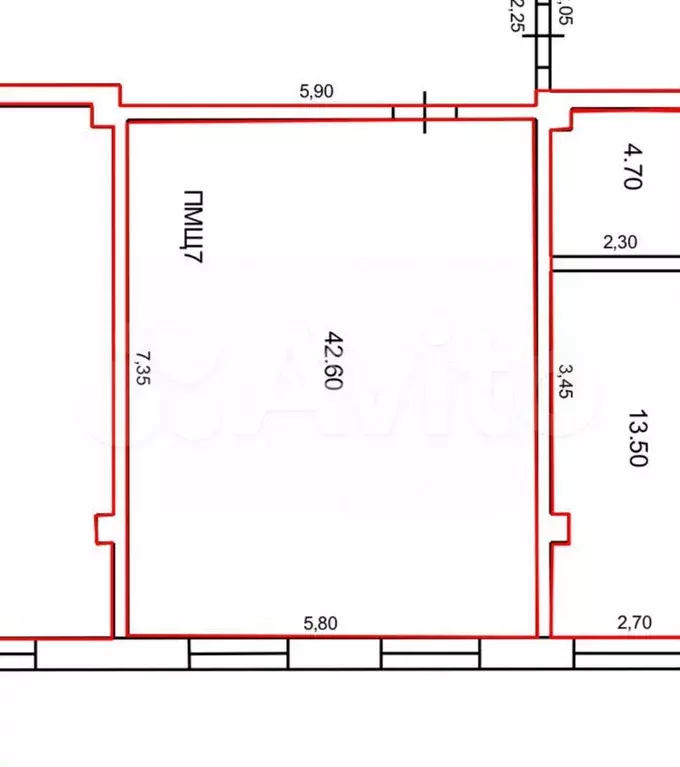 Продам офисное помещение, 42.6 м - Фото 0