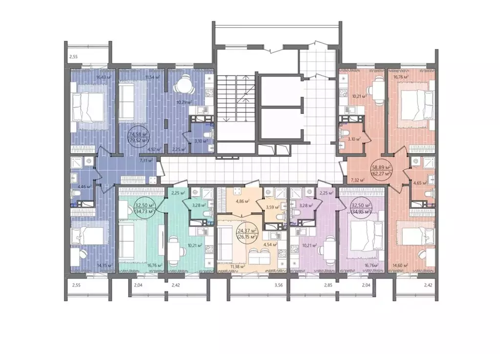 3-к кв. Челябинская область, Челябинск ул. Труда, 14 (80.95 м) - Фото 1