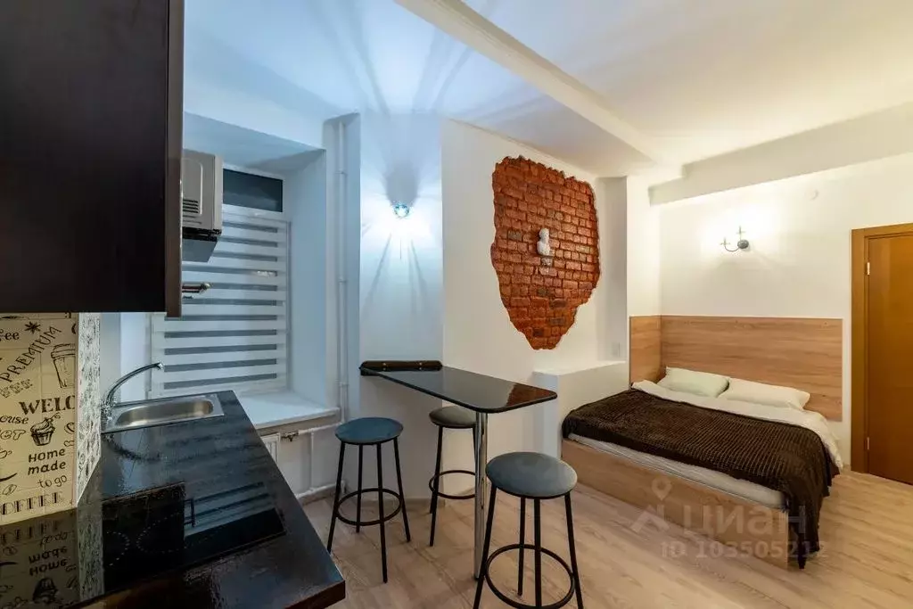 Студия Санкт-Петербург Бронницкая ул., 19 (20.0 м) - Фото 1
