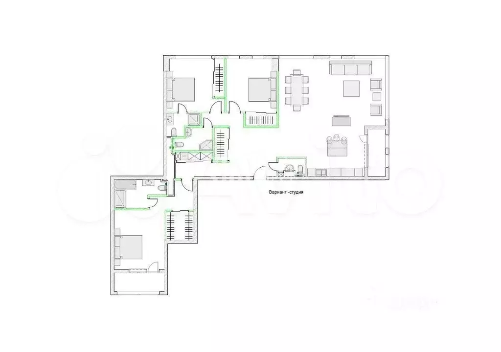 4-к. квартира, 180 м, 7/7 эт. - Фото 0