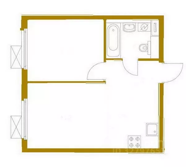 1-к кв. Москва Сигнальный проезд, 16к1 (45.0 м) - Фото 2