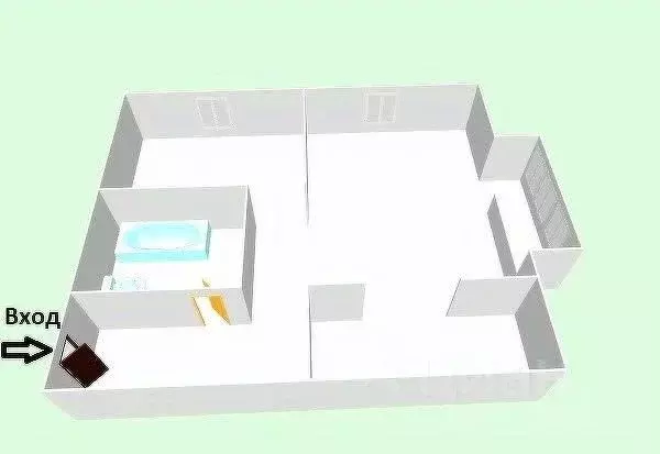 1-к кв. Сахалинская область, Анива Октябрьская ул., 24 (30.5 м) - Фото 2