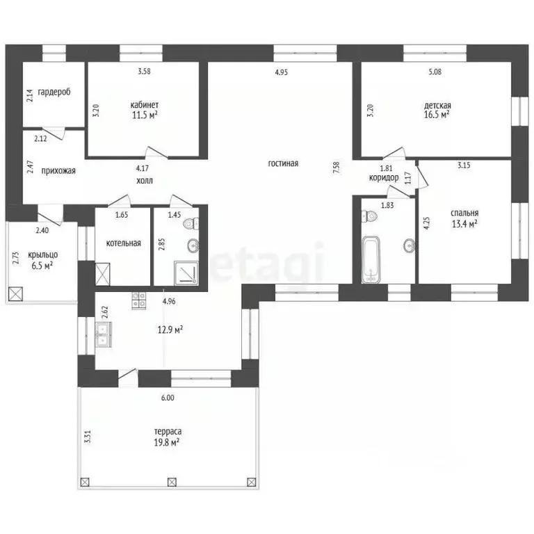 Дом в Вологодская область, д. Болтино ул. Александровская, 14 (131 м) - Фото 2