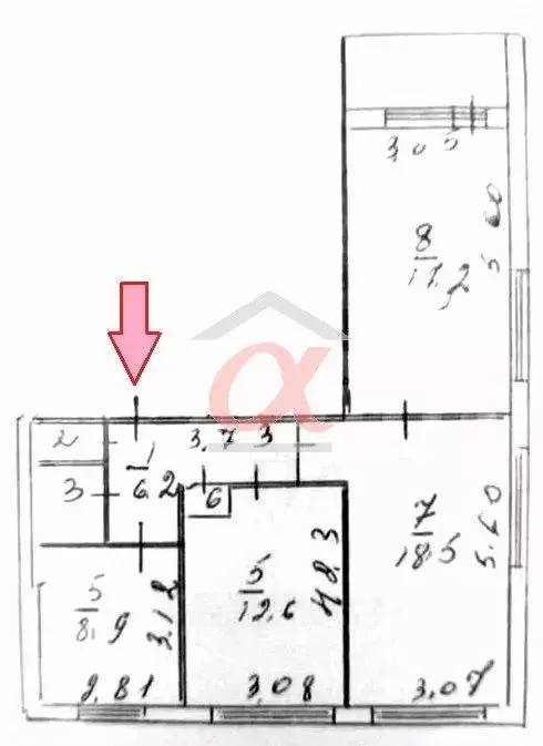 3-к кв. Кемеровская область, Кемерово бул. Строителей, 27 (68.0 м) - Фото 1