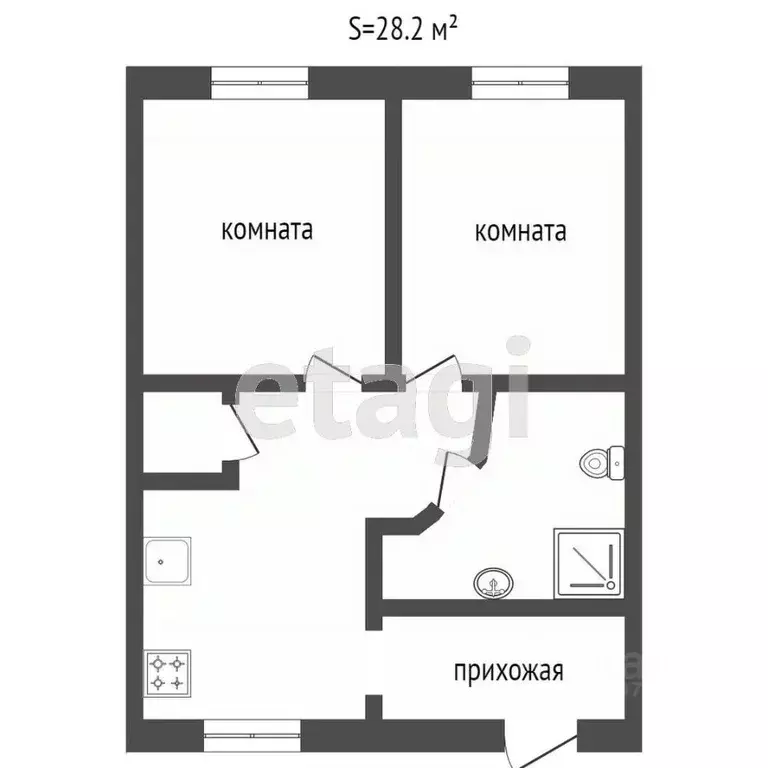 2-к кв. Тверская область, Тверь ул. Спартака, 45к1 (50.0 м) - Фото 1