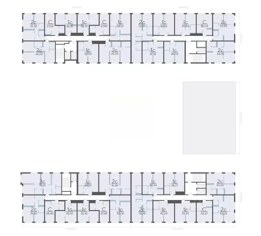 2-к кв. Тюменская область, Тюмень ул. Сергея Корепанова, 34 (72.35 м) - Фото 2