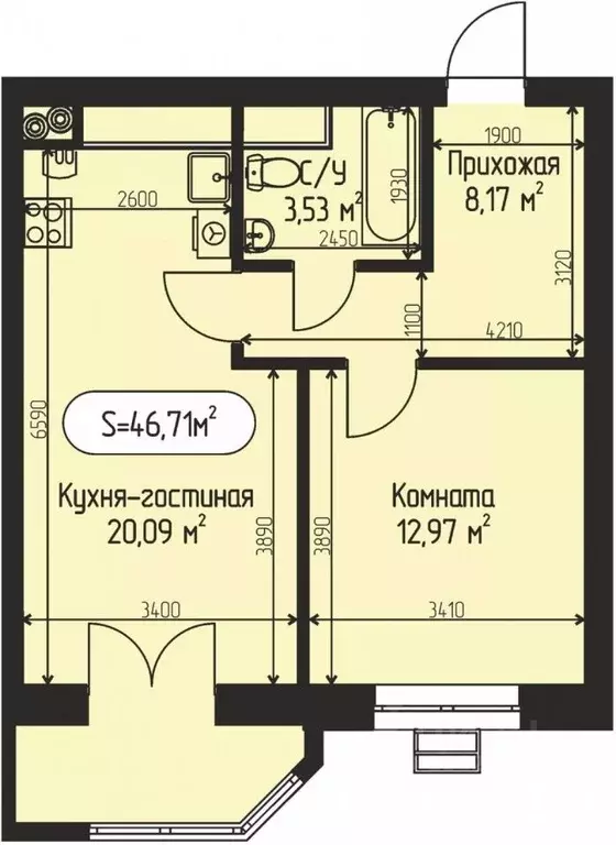 1-к кв. Московская область, Дмитровский городской округ, с. Озерецкое, ... - Фото 0