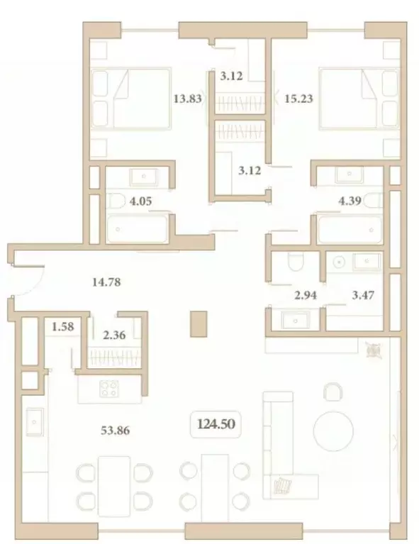 1-к кв. Краснодарский край, Анапа ул. Толстого, 27 (64.0 м) - Фото 2