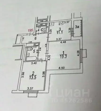 2-к кв. Москва ул. Малая Очаковская, 7 (59.2 м) - Фото 2