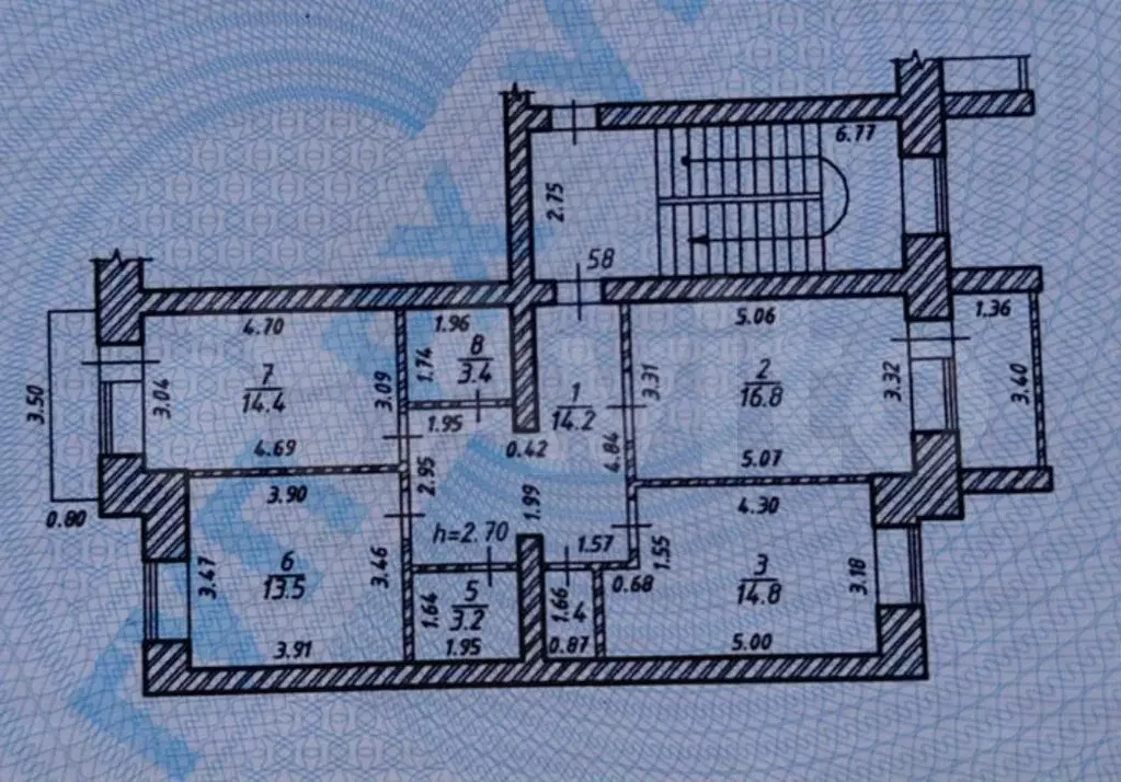3-к. квартира, 81,7 м, 5/5 эт. - Фото 0