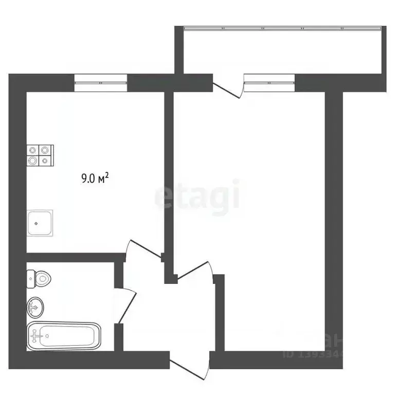 1-к кв. Тюменская область, Тюмень Войновка мкр, ул. Энергостроителей, ... - Фото 2