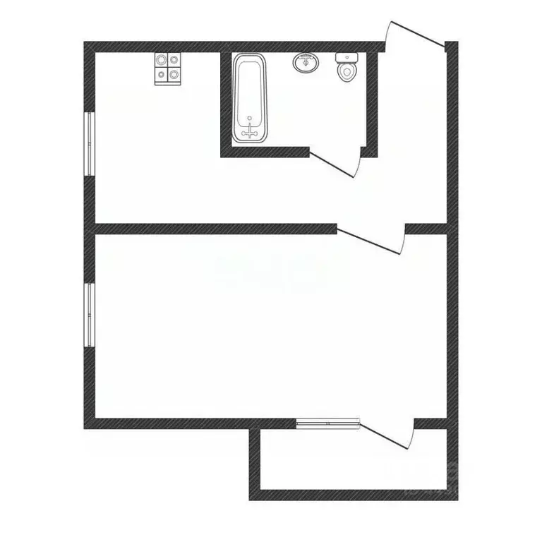 1-к кв. Смоленская область, Смоленск ул. Румянцева, 17 (32.2 м) - Фото 2