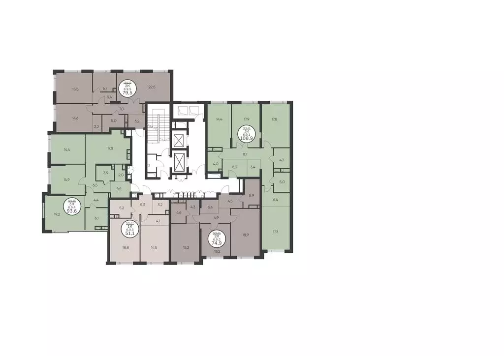 2-комнатная квартира: Москва, Крылатская улица, 33к1 (74.9 м) - Фото 1