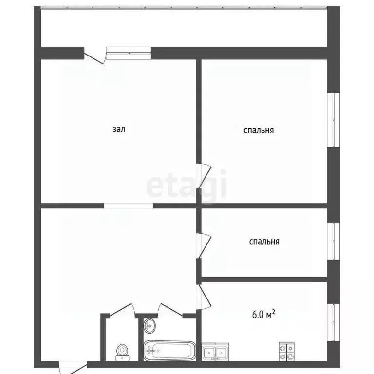 3-к кв. Калужская область, Кременки г. Жуковский муниципальный округ, ... - Фото 2