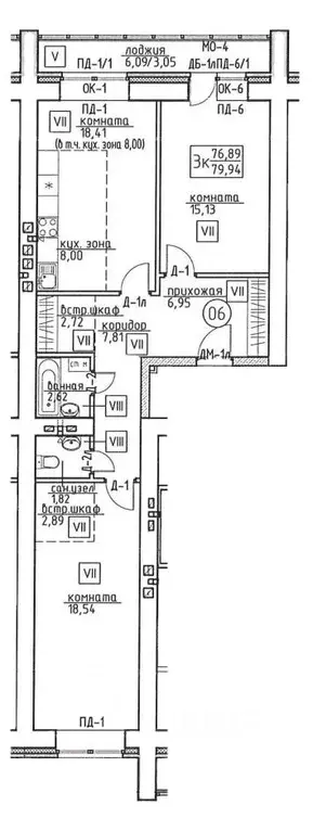 3-к кв. Томская область, Томск ул. Некрасова, 25 (79.94 м) - Фото 0
