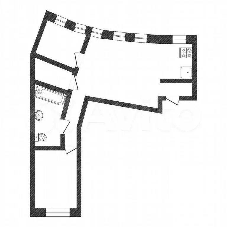 3-к. квартира, 88 м, 1/9 эт. - Фото 0