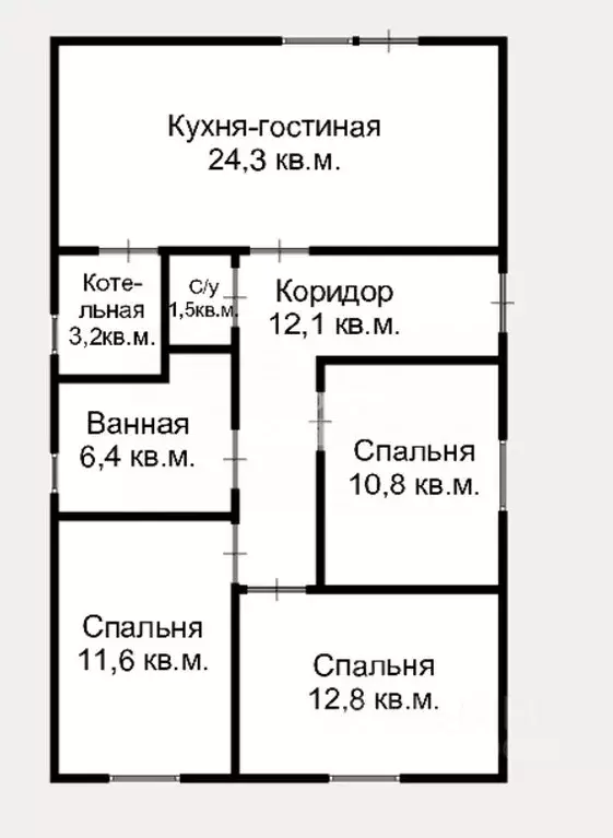 Дом в Краснодарский край, Северская ст-ца ул. Маяковского (83 м) - Фото 1