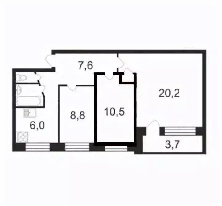 3-к кв. Санкт-Петербург ул. Добровольцев, 40К2 (57.0 м) - Фото 1