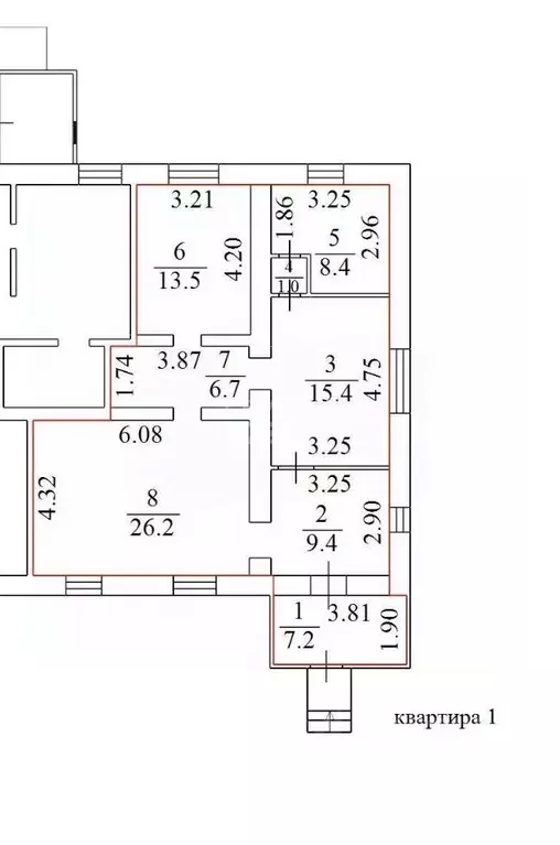 2-к кв. Омская область, Омский район, с. Надеждино Первомайская ул., ... - Фото 2